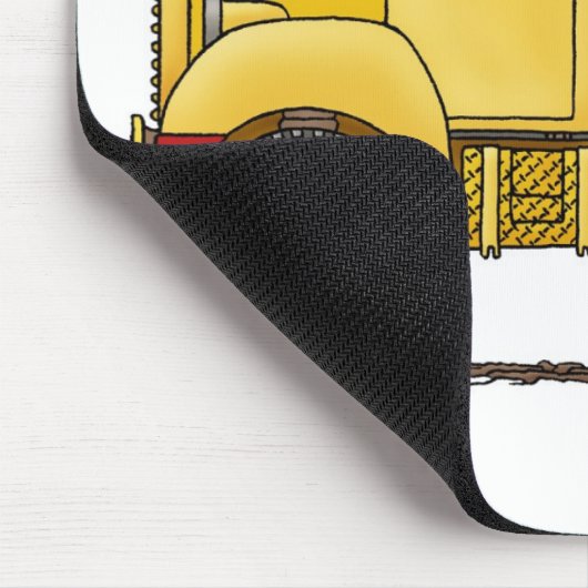 Tapis de souris de construction de camion à benne (Coin)