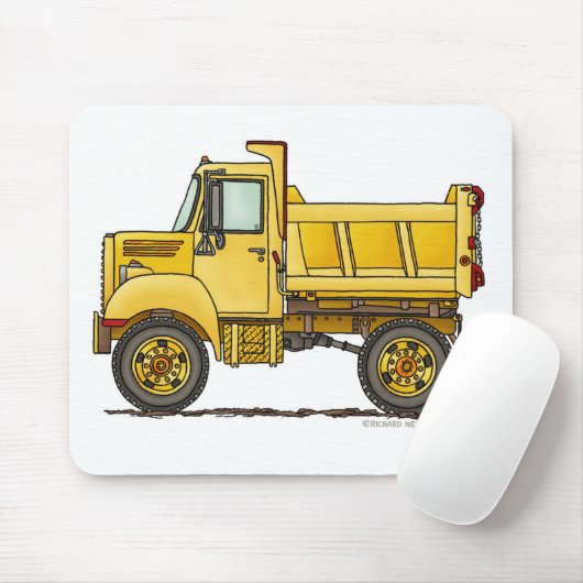 Tapis de souris de construction de camion à benne (Avec souris)