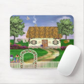 Tapis de souris de cottage de pays (Avec souris)