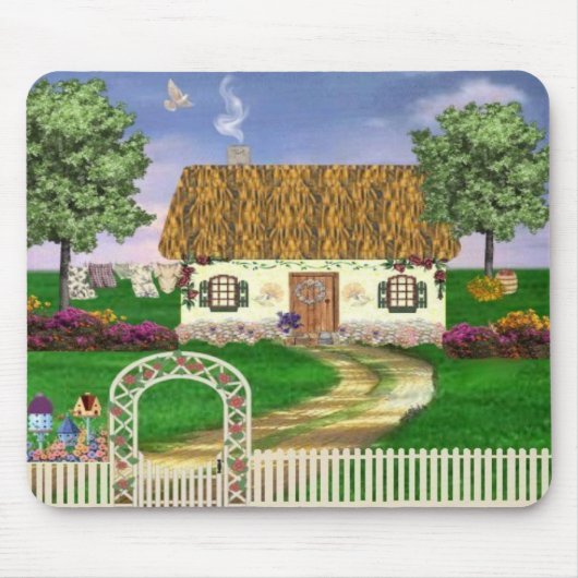 Tapis de souris de cottage de pays (Devant)