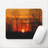 Tapis de souris de coucher du soleil (Avec souris)