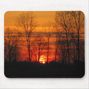 Tapis de souris de coucher du soleil