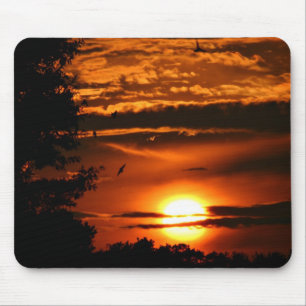 tapis de souris de coucher du soleil
