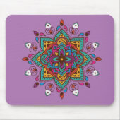 Tapis De Souris de couleur "Mandala" (Devant)
