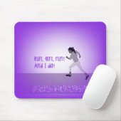 Tapis de souris de coureur de jeune fille (Avec souris)