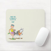Tapis de souris de coureur de meneur de train (Avec souris)