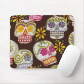 tapis de souris de crâne de sucre (Avec souris)