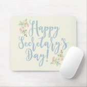 Tapis de souris de Day Gift de secrétaire heureux (Avec souris)