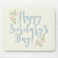 Tapis de souris de Day Gift de secrétaire heureux