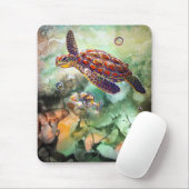 Tapis de souris de déclencheur de tortue de mer (Avec souris)