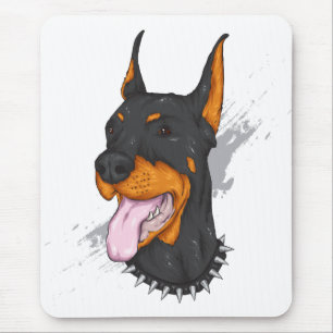 Tapis de souris de dessin animé de chiot mignon Do