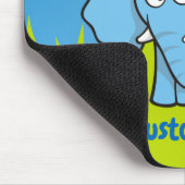 Tapis de souris de dessin animé éléphant bleu (Coin)