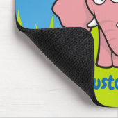 Tapis de souris de dessin animé éléphant rose (Coin)