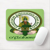 Tapis de souris de devise de clan d'O'Flaherty (Avec souris)