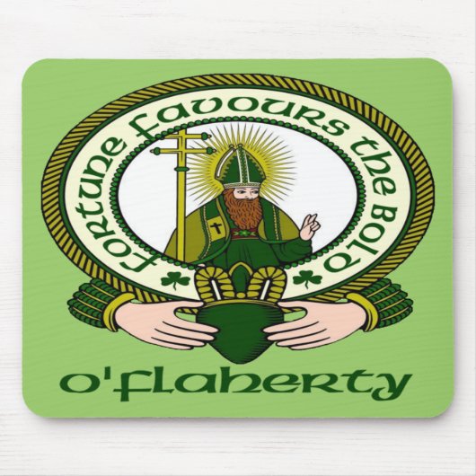 Tapis de souris de devise de clan d'O'Flaherty (Devant)