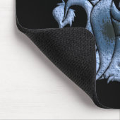 Tapis de souris de dragon à ailes par bleu (Coin)