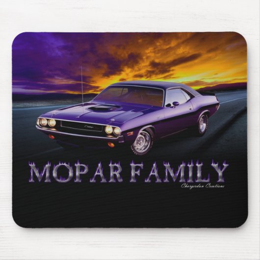 TAPIS DE SOURIS DE FAMILLE DE MOPAR (Devant)