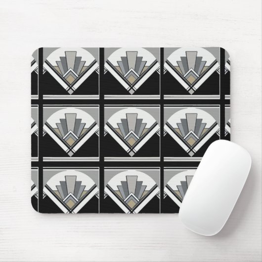 Tapis de souris de fan d'art déco (Avec souris)