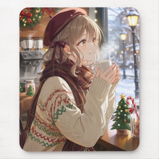 Tapis de souris de fille anime (Devant)