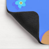 Tapis de souris de fille de myosotis (Coin)