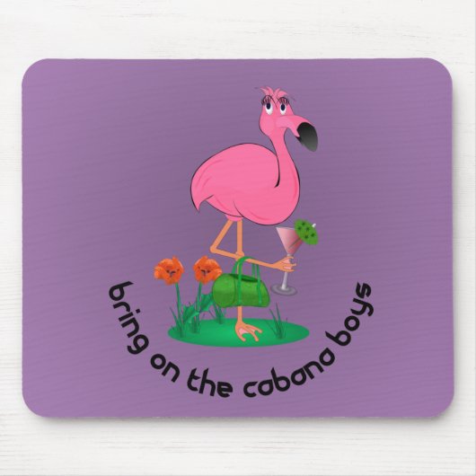 Tapis de souris de Flamant rose (Devant)