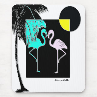Tapis de souris de Flamant rose d'art déco