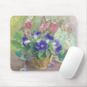 Tapis de souris de fleur de Gloxinia (Avec souris)