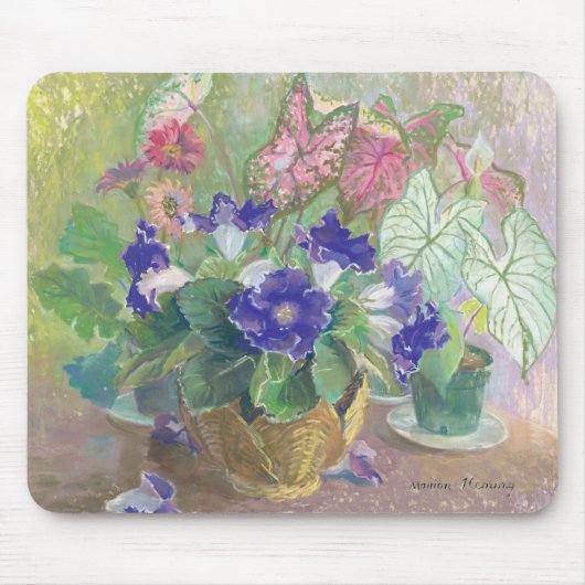 Tapis de souris de fleur de Gloxinia (Devant)