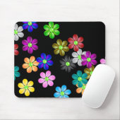 Tapis de souris de flower power (Avec souris)