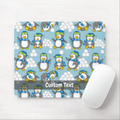 Tapis de souris de fond de petits pingouins (Avec souris)