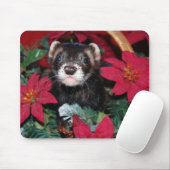Tapis de souris de furet de Noël (Avec souris)