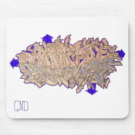 Tapis de souris de graffiti (Devant)