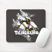 Tapis de souris de graffiti de pingouins du Jersey (Avec souris)