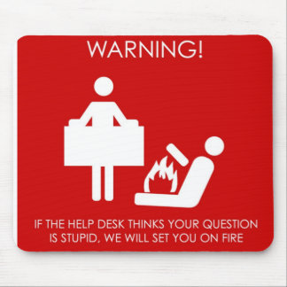 Tapis de souris de helpdesk