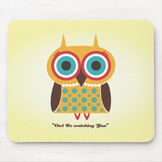 tapis de souris de hibou (Devant)