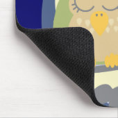 Tapis de souris de hiboux de lune (Coin)