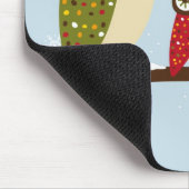 tapis de souris de hiboux d'hiver (Coin)