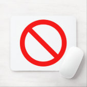 Tapis de souris de "interdiction" de (Avec souris)
