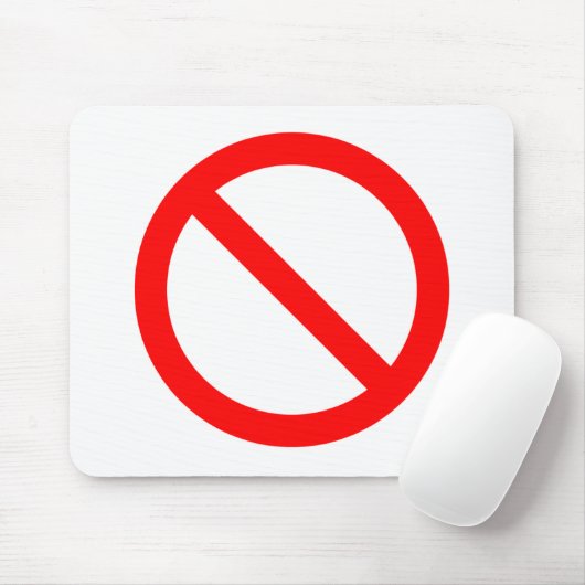 Tapis de souris de "interdiction" de (Avec souris)