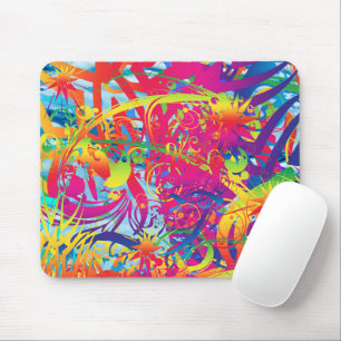 Tapis de souris de jardin magique abstrait