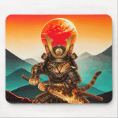 Tapis de souris de jeu antidérapant Sunset Samurai (Devant)