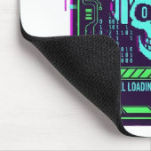 Tapis de souris de jeu Cyberpunk Pixel Skull - Err (Coin)