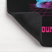 Tapis de souris de jeu de supercar rétro synthwave (Coin)