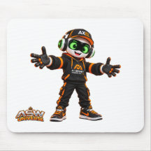 Tapis de souris de jeu robotique IA futuriste Axel