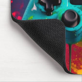 Tapis de souris de jeu urbain "Neon Splash" (Coin)