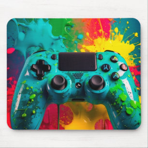 Tapis de souris de jeu urbain "Neon Splash"