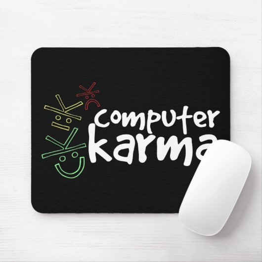 Tapis de souris de karma d'ordinateur (Avec souris)
