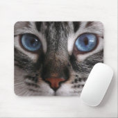 Tapis de souris de Kitty "d'yeux bleus (Avec souris)