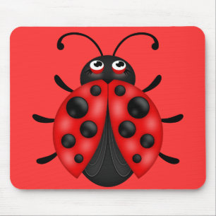 Tapis de souris de la coccinelle noire