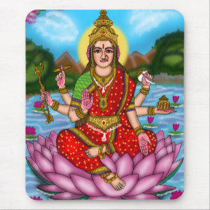 Tapis de souris de la déesse Lakshmi